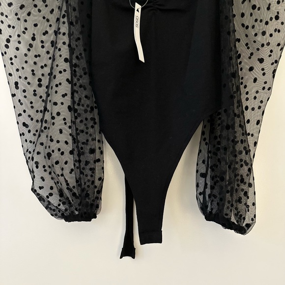 ASOS Polka Dot Puffy Sleeve Body Suit - Picture 5 of 5
